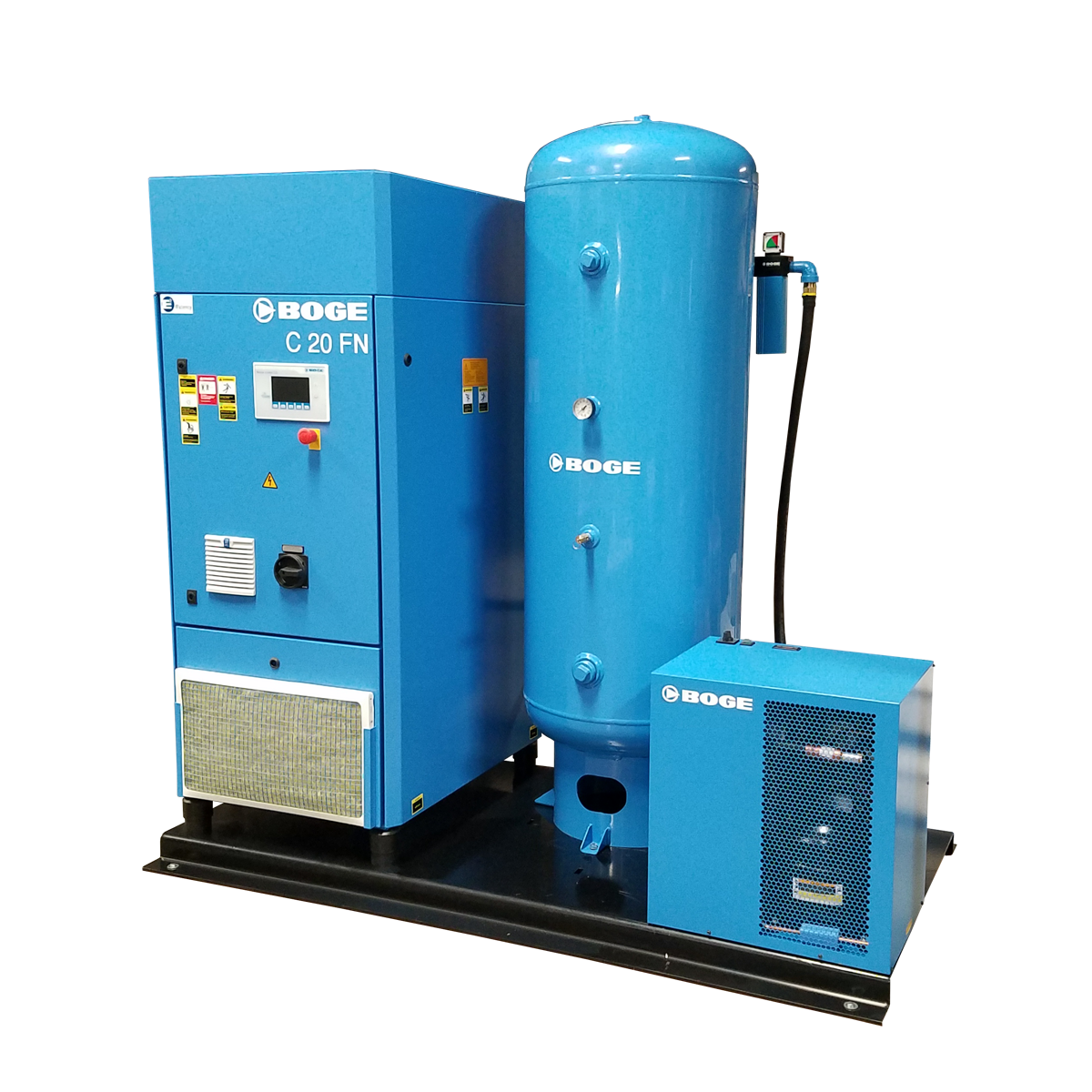 Screw Compressor C-Series with Tank up to 30 hp fixed speed + variable speed